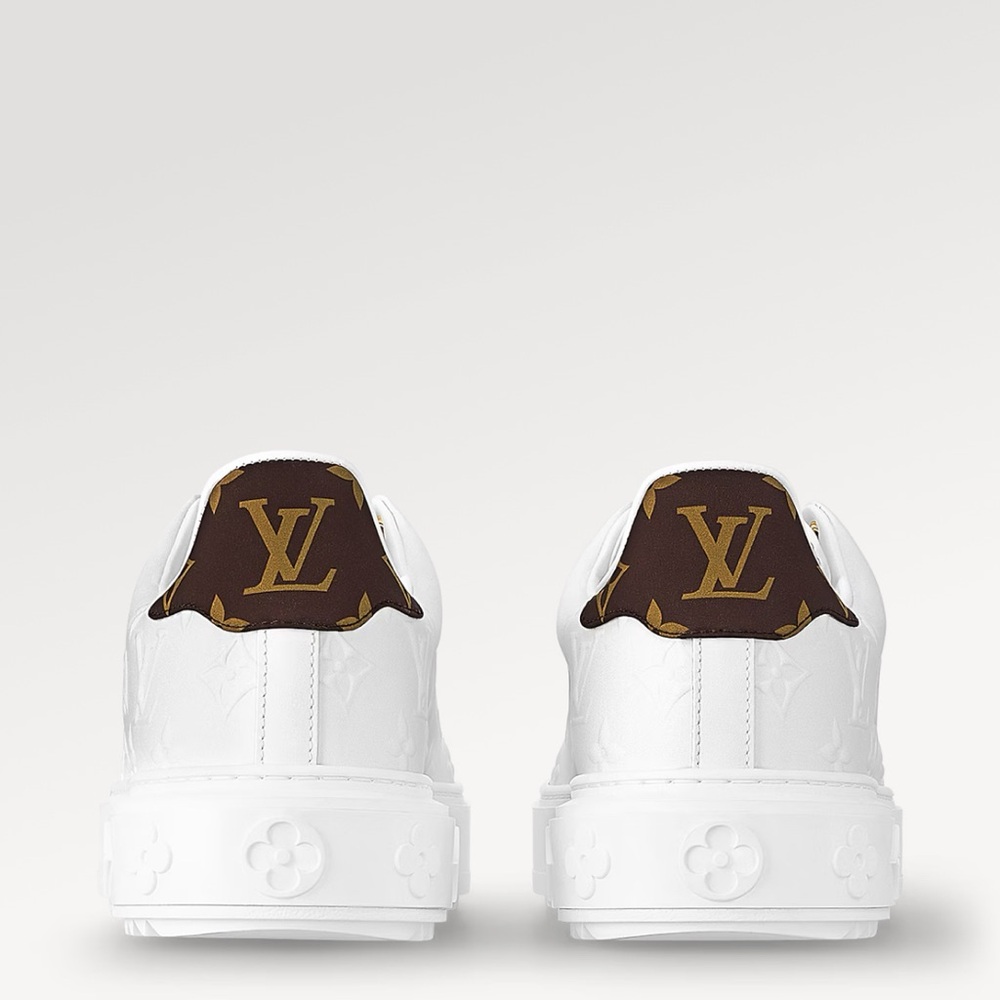 Louis Vuitton White and Brown Sneakers